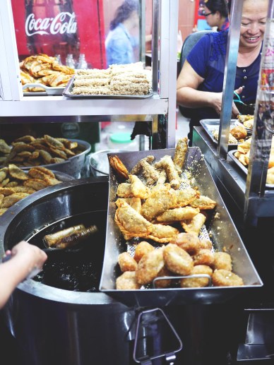 Fried food in Hanoi